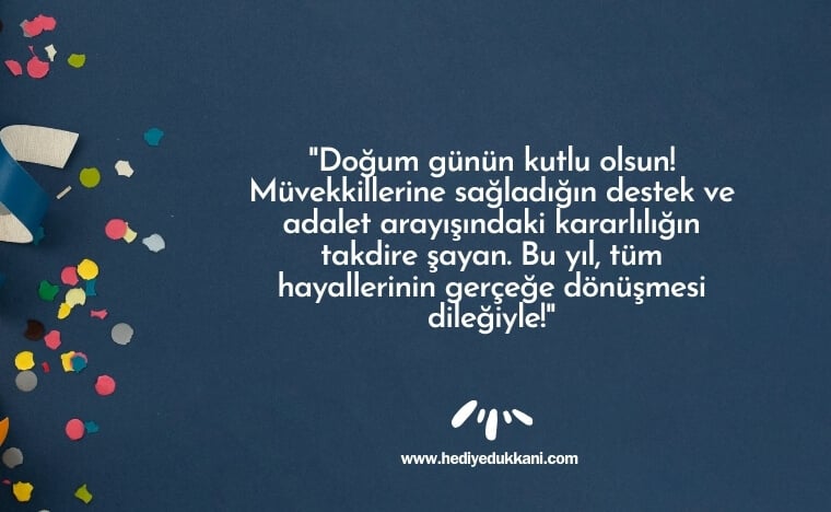 avukata doğum günü mesajı