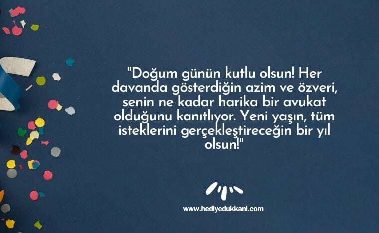 avukata doğum günü mesajı