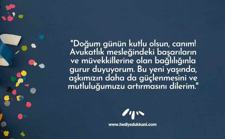 avukata doğum günü mesajı
