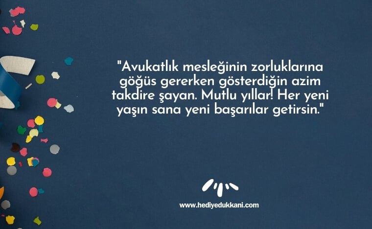 avukata doğum günü mesajı