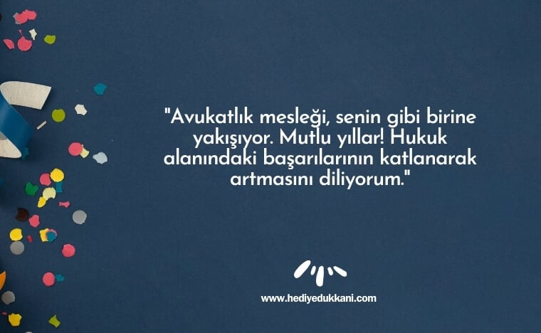 avukata doğum günü mesajı