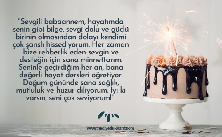 babaanneye doğum günü mesajı