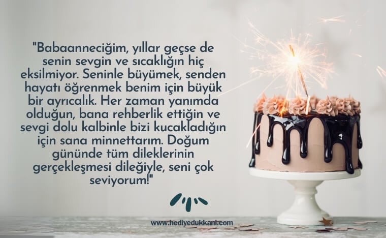 babaanneye doğum günü mesajı