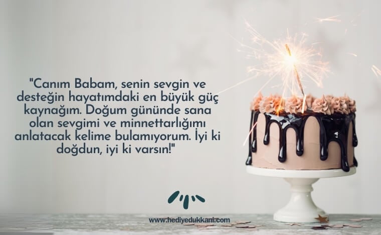 babaya doğum günü mesajı