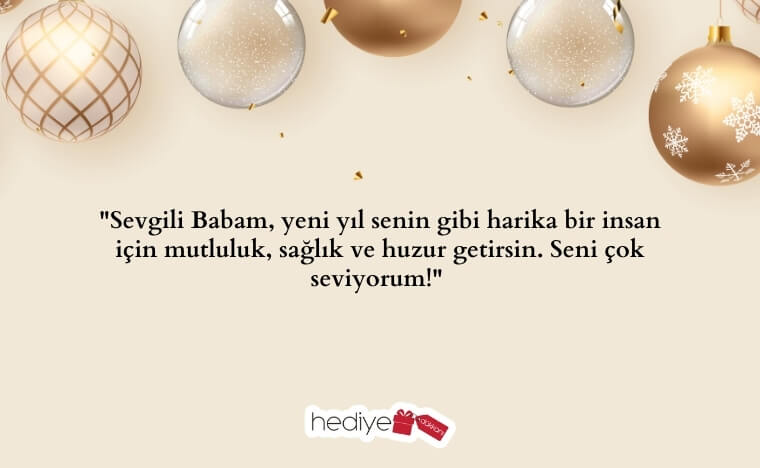 babaya yılbaşı hediye notu