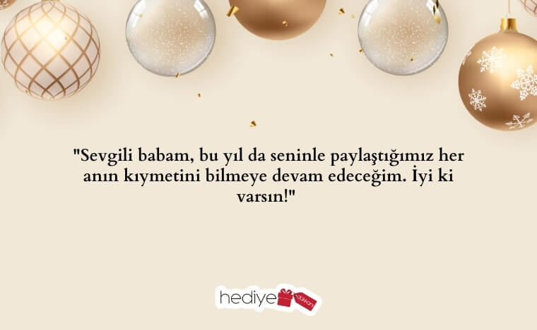 babaya yılbaşı hediye notu