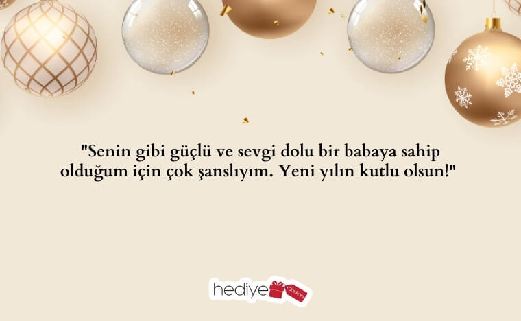 babaya yılbaşı hediye notu