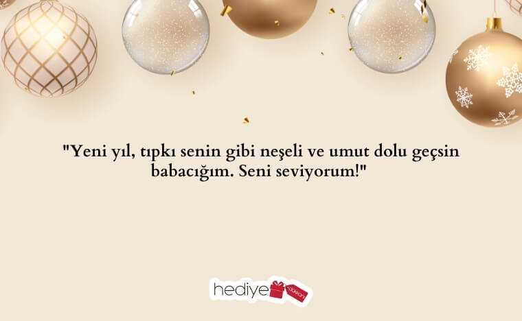 babaya yılbaşı hediye notu