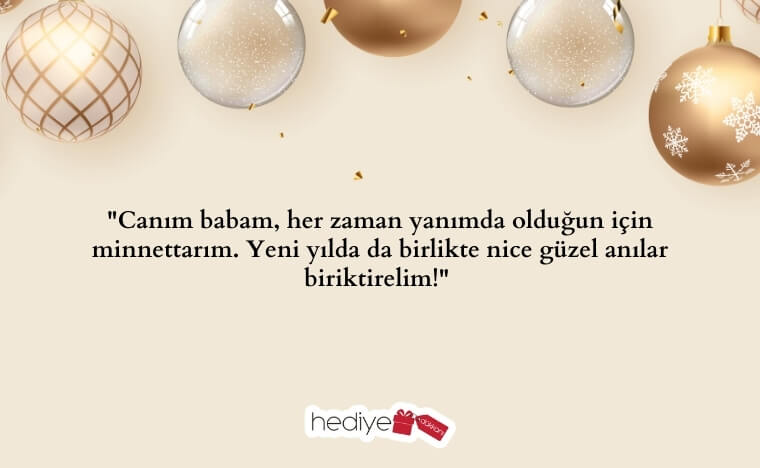babaya yılbaşı hediye notu