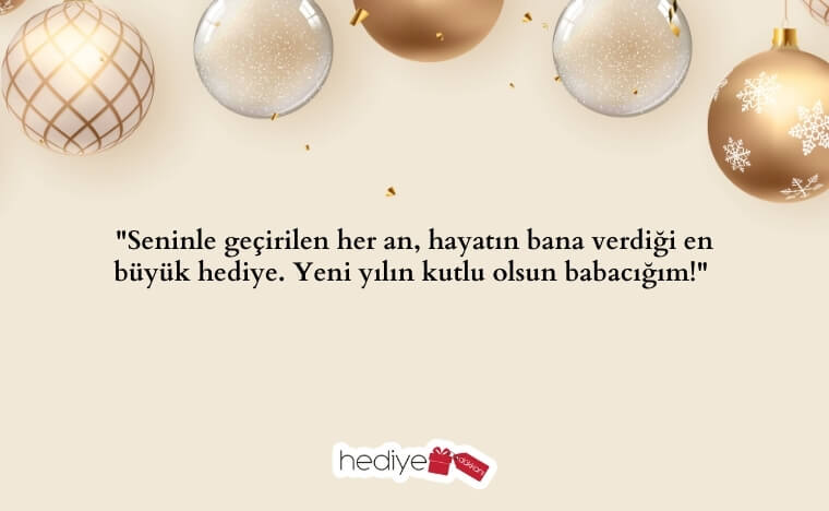 babaya yılbaşı hediye notu