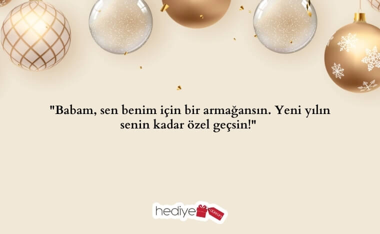 babaya yılbaşı hediye notu