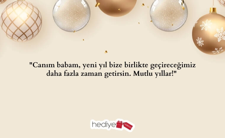 babaya yılbaşı hediye notu