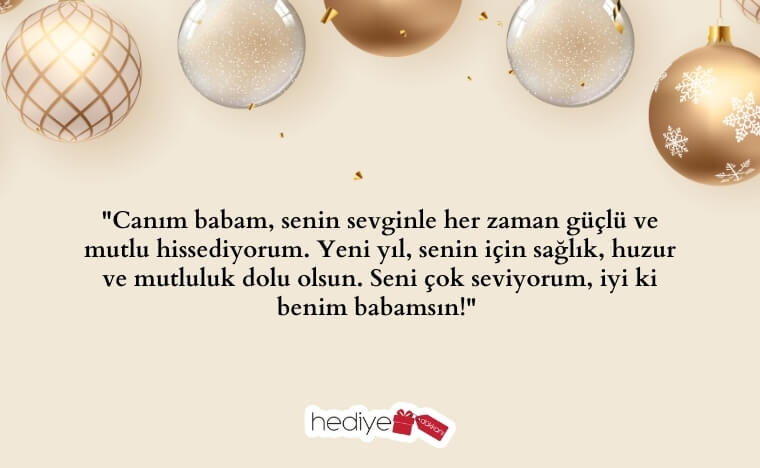 babaya yılbaşı hediye notu