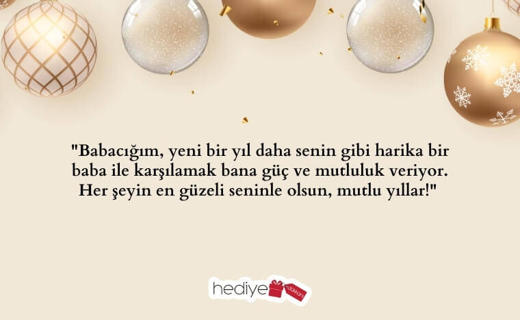 babaya yılbaşı hediye notu