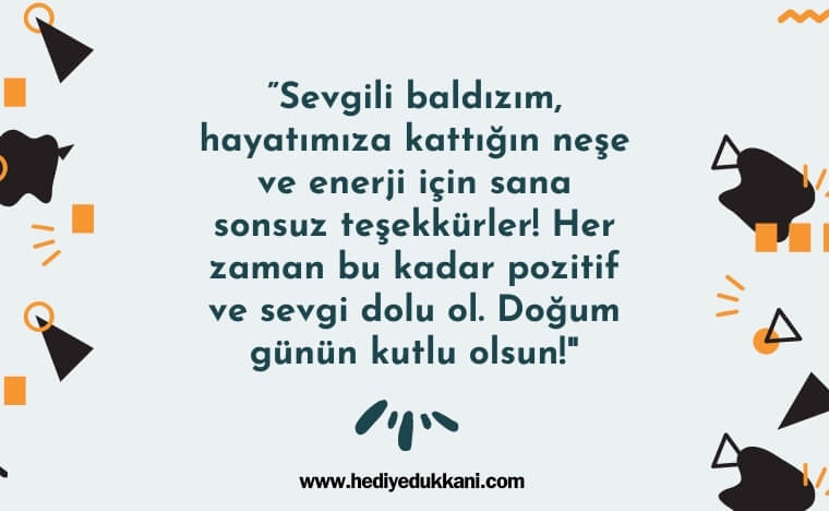 baldıza doğum günü mesajı