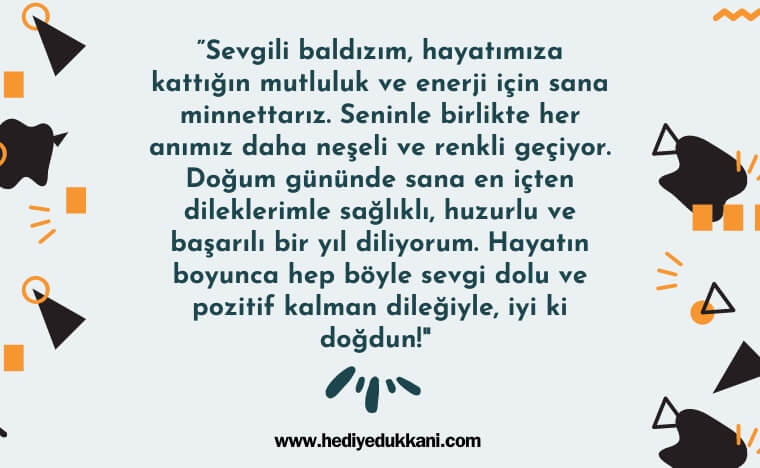 baldıza doğum günü mesajı