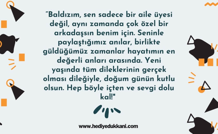 baldıza doğum günü mesajı