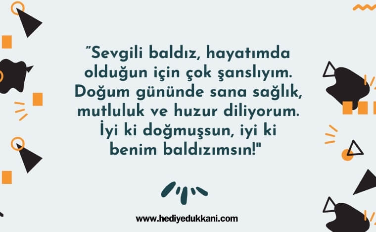 baldıza doğum günü mesajı
