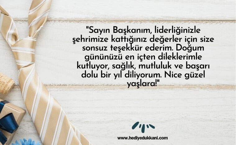başkana doğum günü mesajı