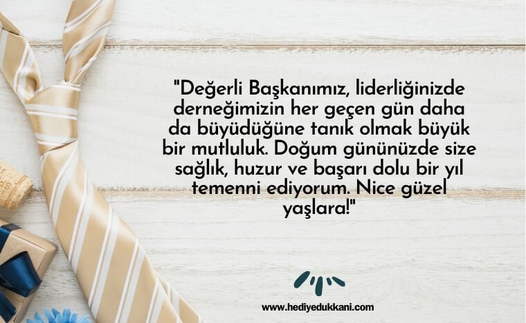 başkana doğum günü mesajı