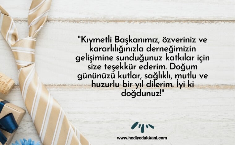 başkana doğum günü mesajı