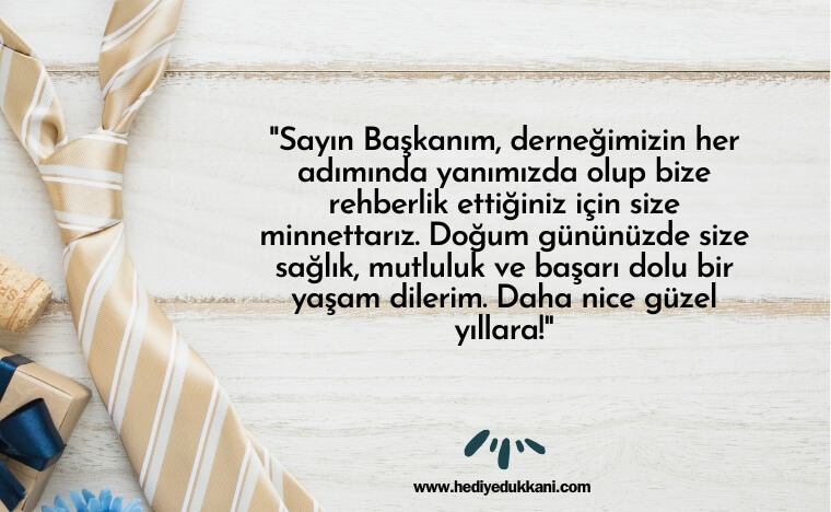 başkana doğum günü mesajı
