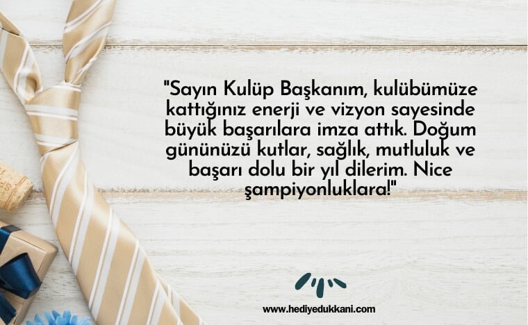başkana doğum günü mesajı