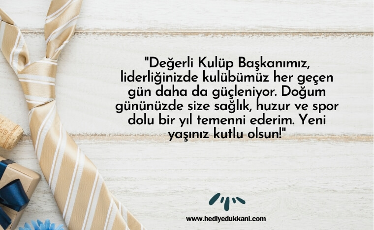 başkana doğum günü mesajı