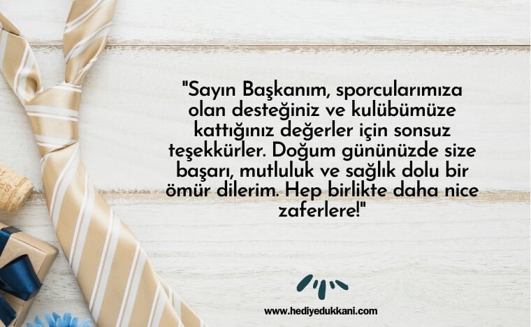 başkana doğum günü mesajı