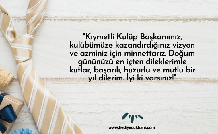 başkana doğum günü mesajı