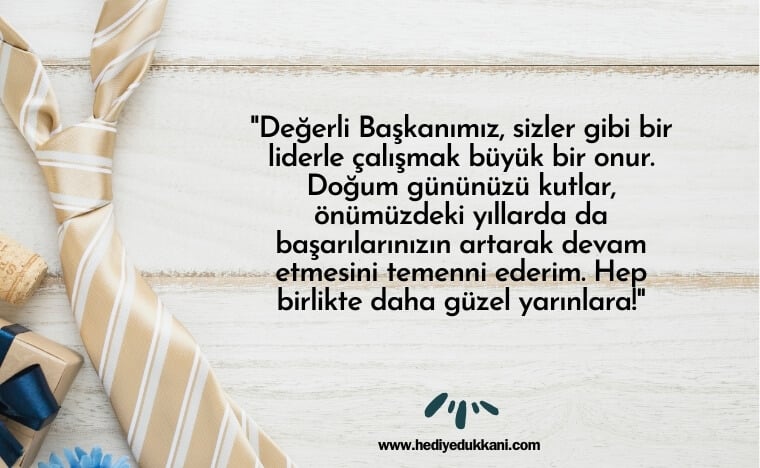 başkana doğum günü mesajı