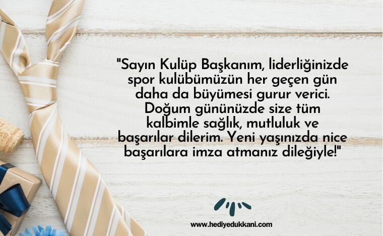başkana doğum günü mesajı