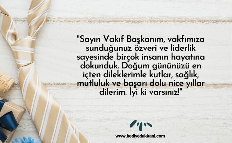 başkana doğum günü mesajı