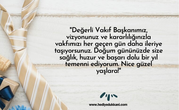 başkana doğum günü mesajı