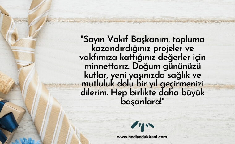 başkana doğum günü mesajı
