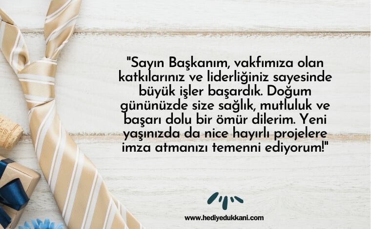 başkana doğum günü mesajı
