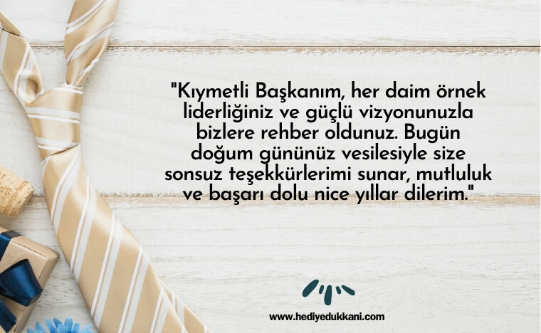 başkana doğum günü mesajı