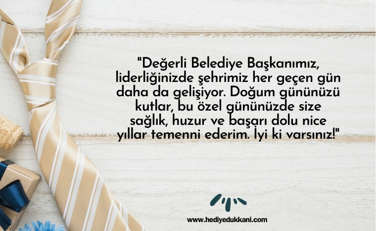 başkana doğum günü mesajı