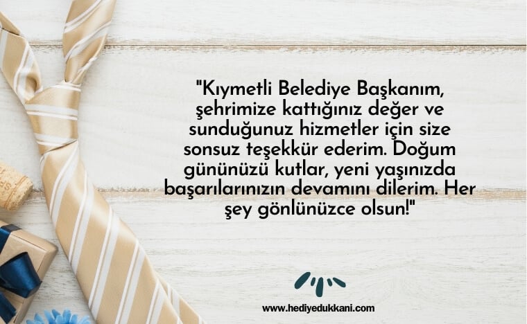 başkana doğum günü mesajı