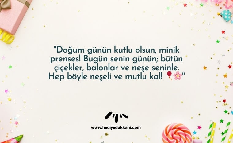 çocuğa doğum günü mesajı