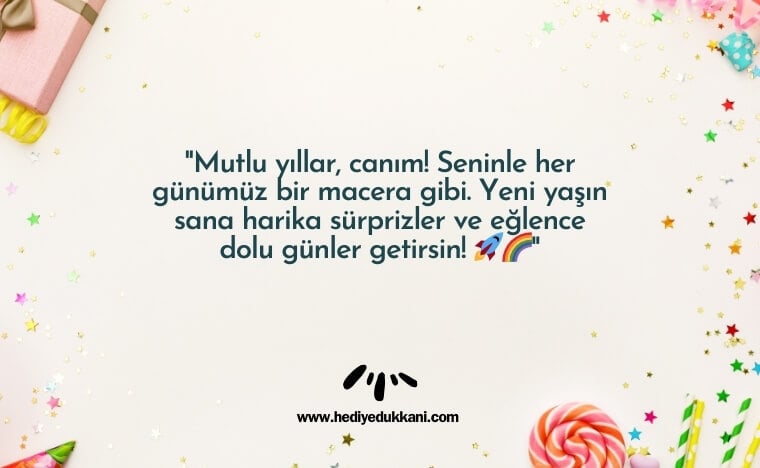 çocuğa doğum günü mesajı
