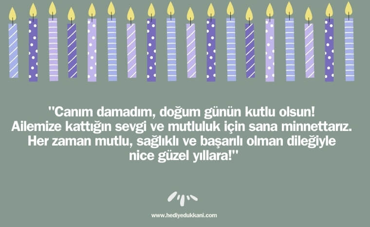 damada doğum günü mesajı