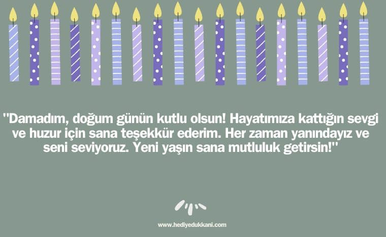 damada doğum günü mesajı