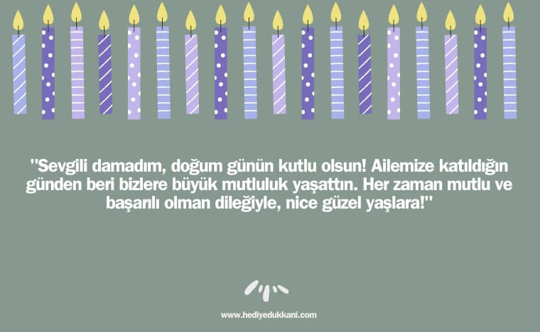 damada doğum günü mesajı