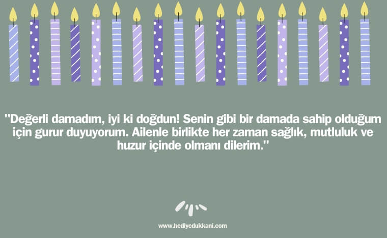 damada doğum günü mesajı