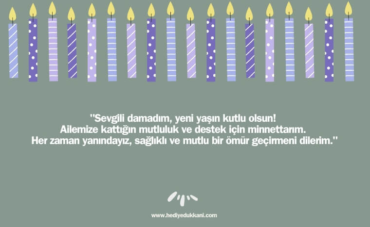 damada doğum günü mesajı