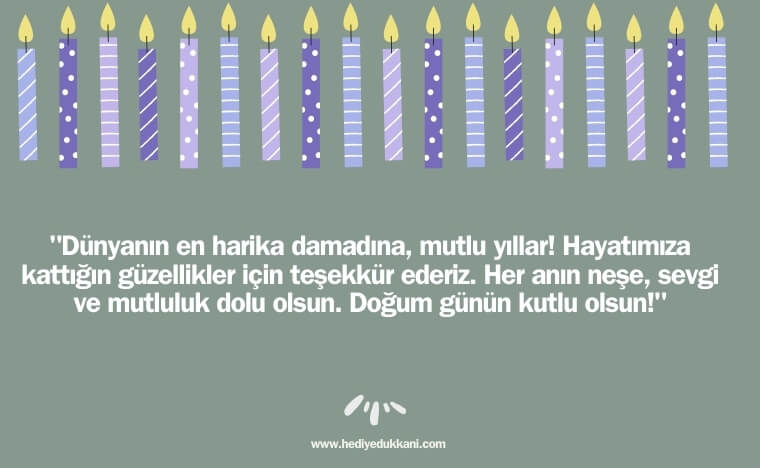 damada doğum günü mesajı