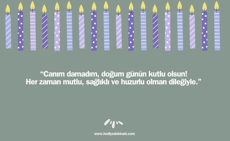 damada doğum günü mesajı