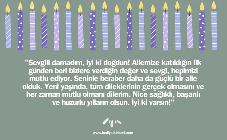 damada doğum günü mesajı