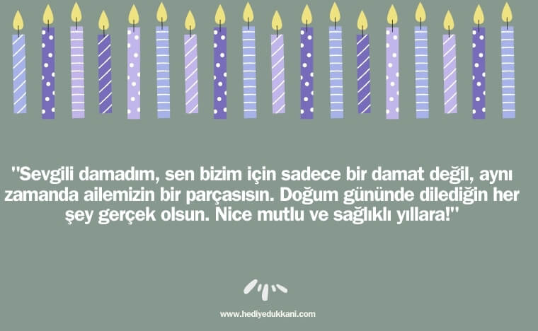 damada doğum günü mesajı